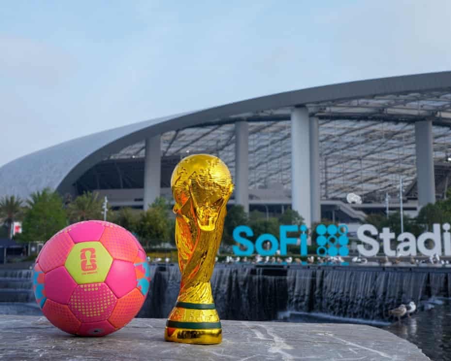Image for article: Workers at LA stadium threaten World Cup strike amid anger over ICE