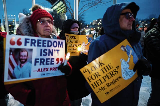 Image for article: Health care <b>workers</b> gather in Pittsburgh to honor Alex Pretti, call for end to ICE brutality