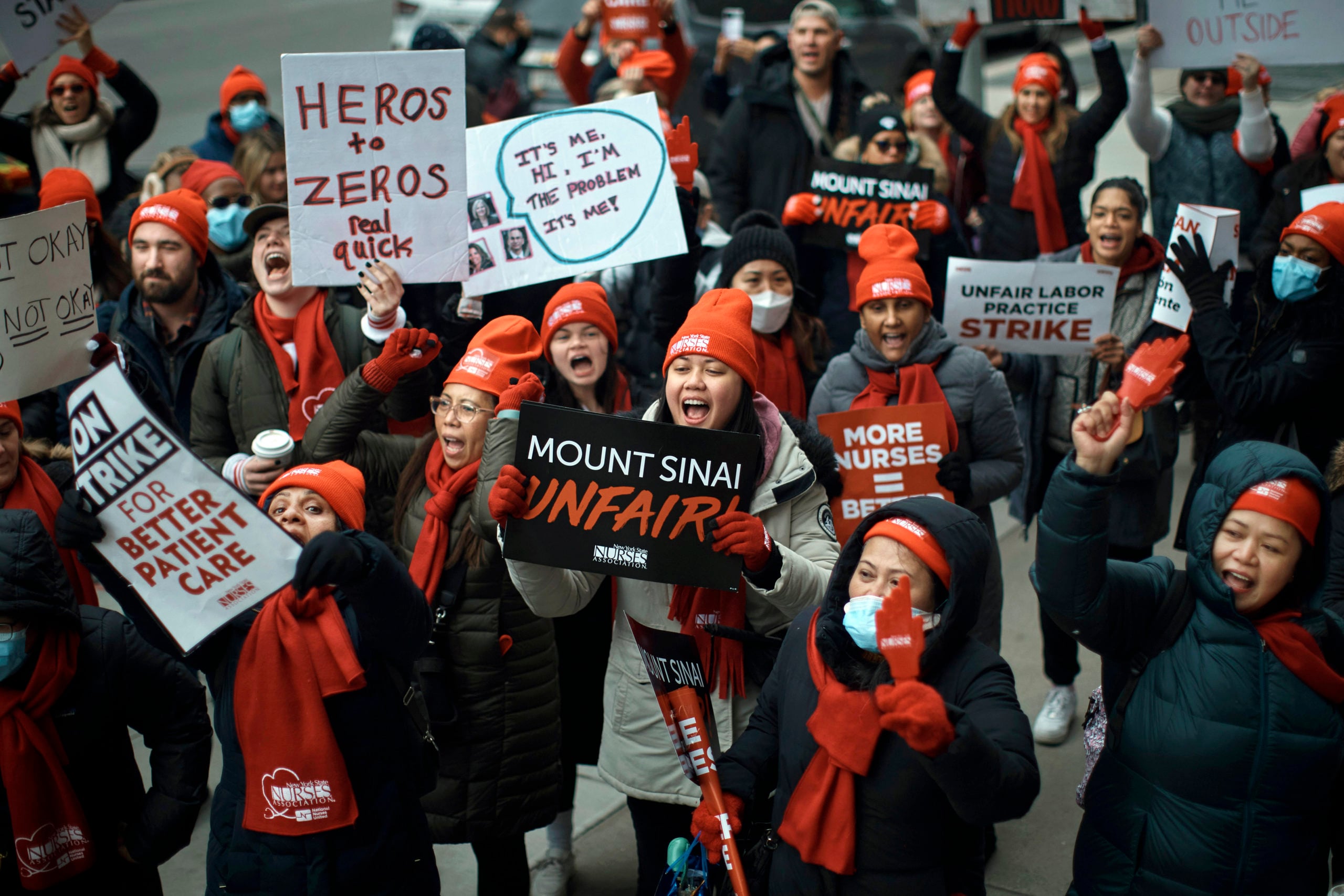 Image for article: 20000 NYSNA nurses vote to authorize <b>strike</b> across 12 NYC hospitals - Brooklyn Eagle