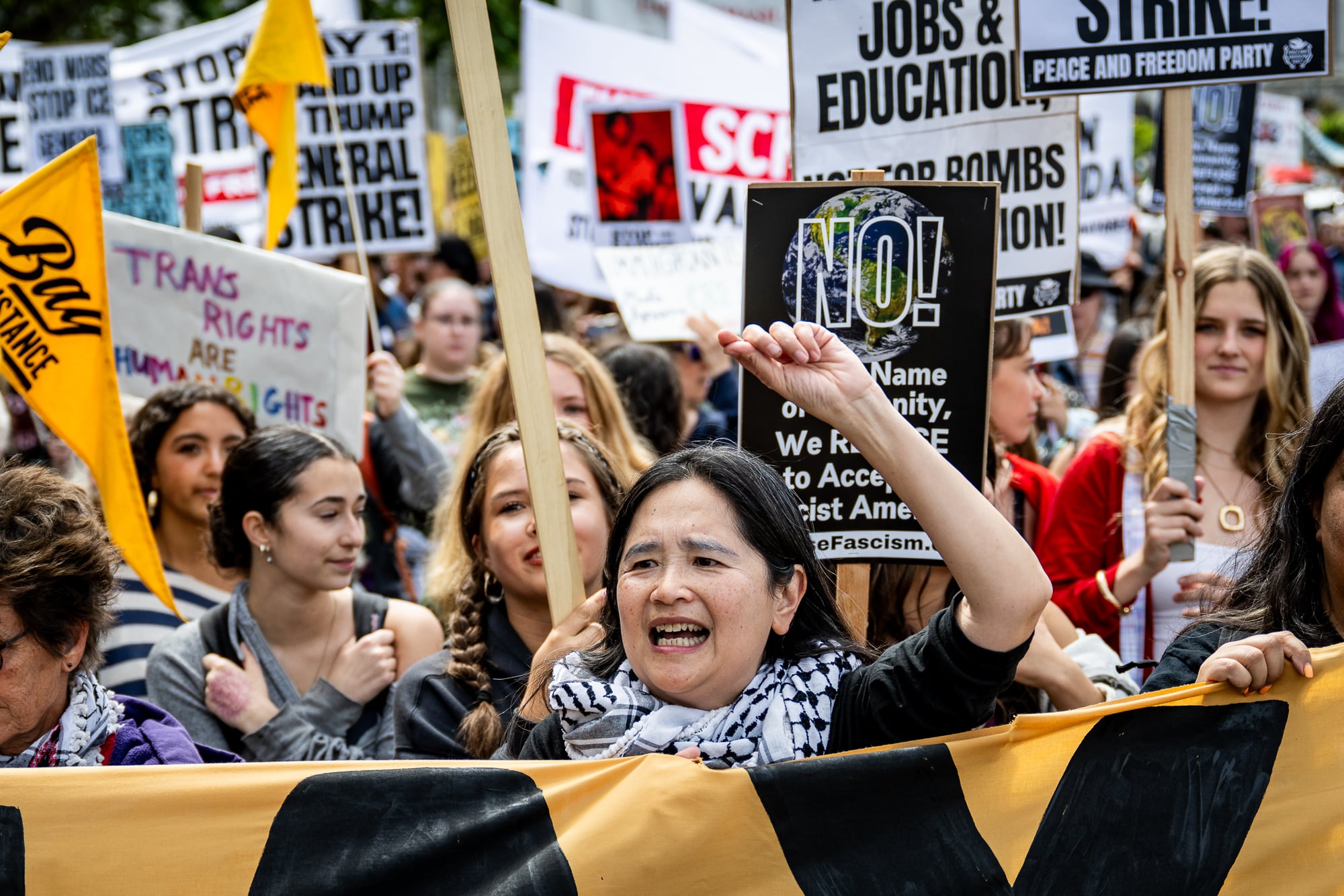 Image for article: Arrests at SFO as May Day Protests Kick Into Gear Across the Bay Area