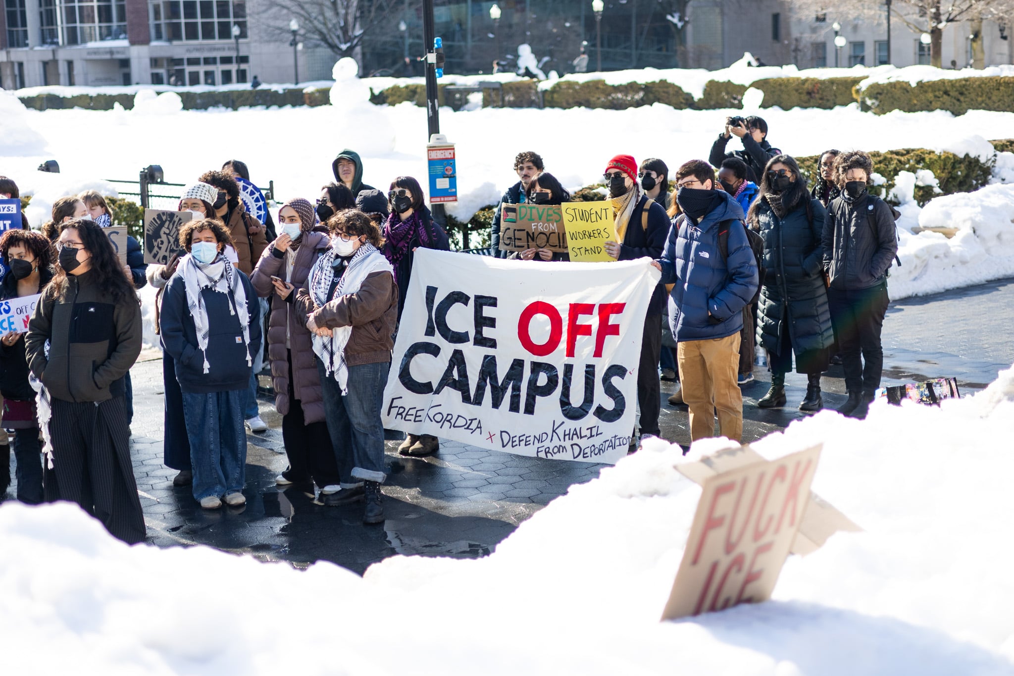 Image for article: Dozens demand protections for international student <b>workers</b> at Sundial <b>protest</b> amid stalled ...