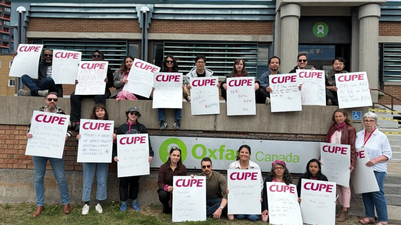 Image for article: Oxfam Canada staff begin strike, cite lack of support for gender-affirming care, domestic violence protection and fair wages