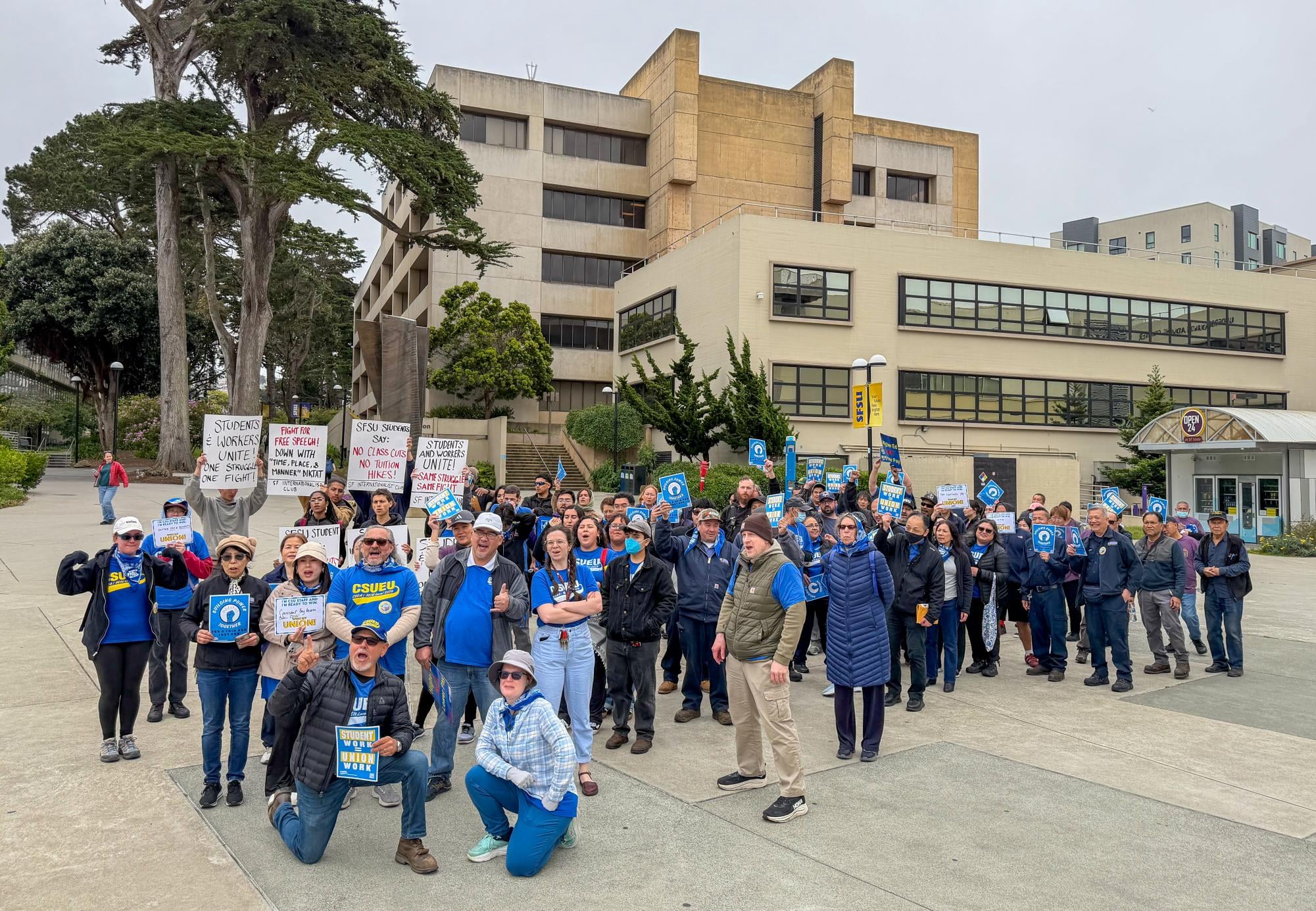 Image for article: CSU <b>Employees</b> Union rallies for higher pay at SFSU - Golden Gate Xpress