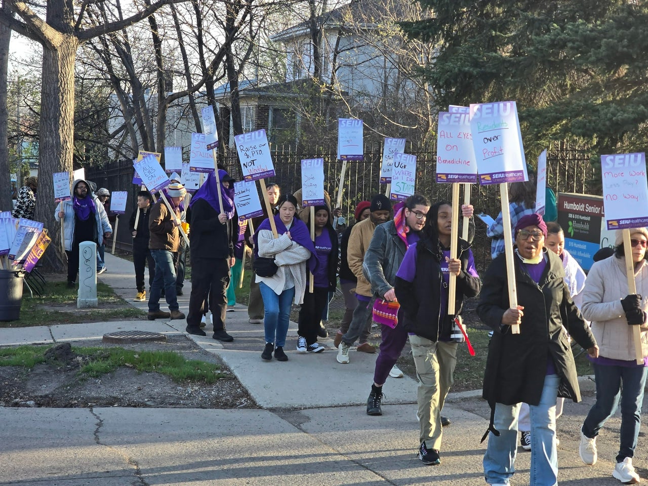 Image for article: Twin Cities nursing home <b>workers</b> on <b>strike</b> at 5 locations - Fight Back! News