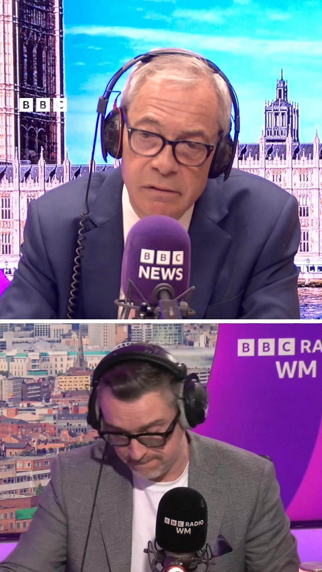 Image for article: Nigel Farage claims Reform UK 'forced' Birmingham bin strike news