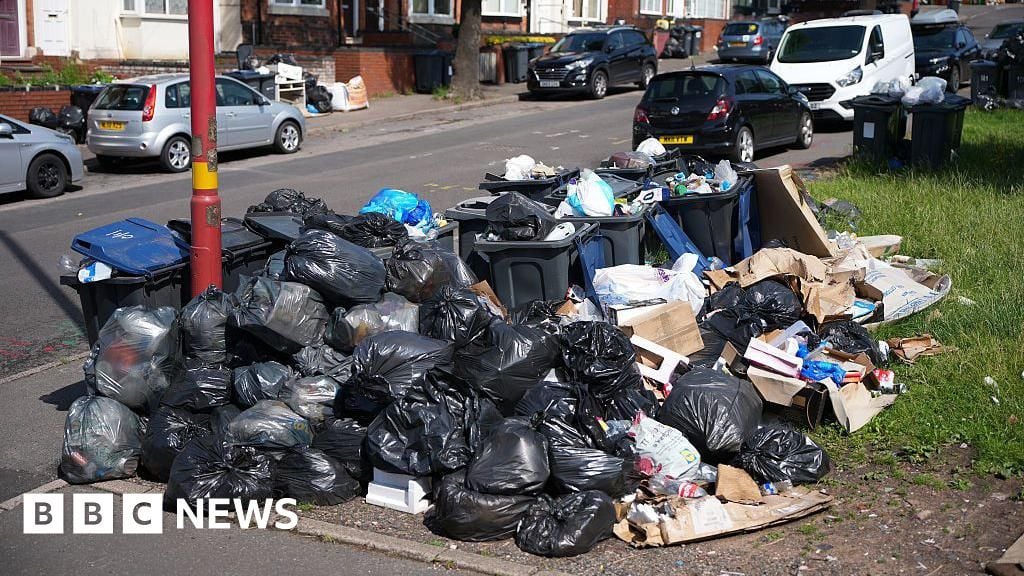 Image for article: Unite fined £265k for 'slow walk' Birmingham bin strike protests