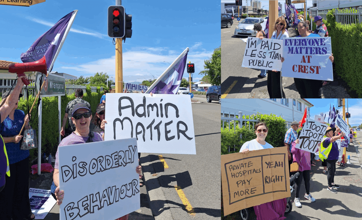 Image for article: Low-paid <b>workers</b> at private hospital take <b>strike</b> action - Kaitiaki Nursing New Zealand