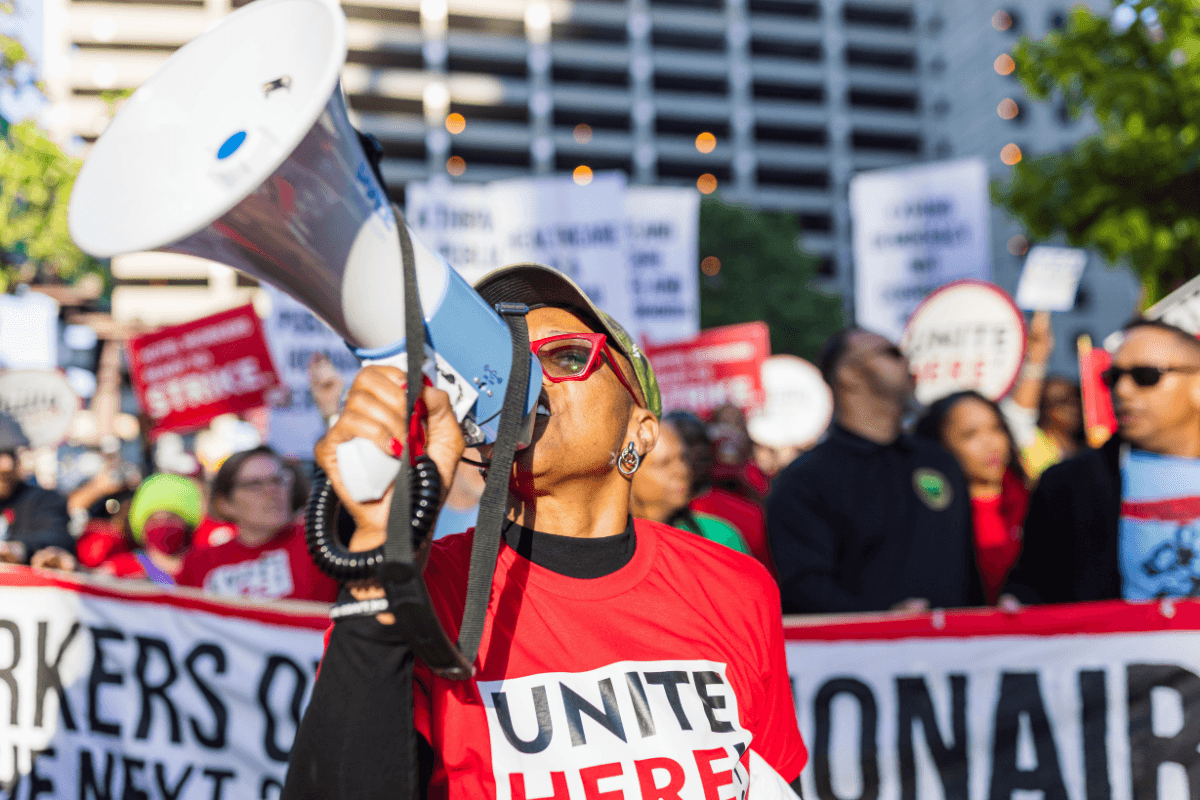 Image for article: Philadelphia Sheraton hotel workers threaten to strike during World Cup