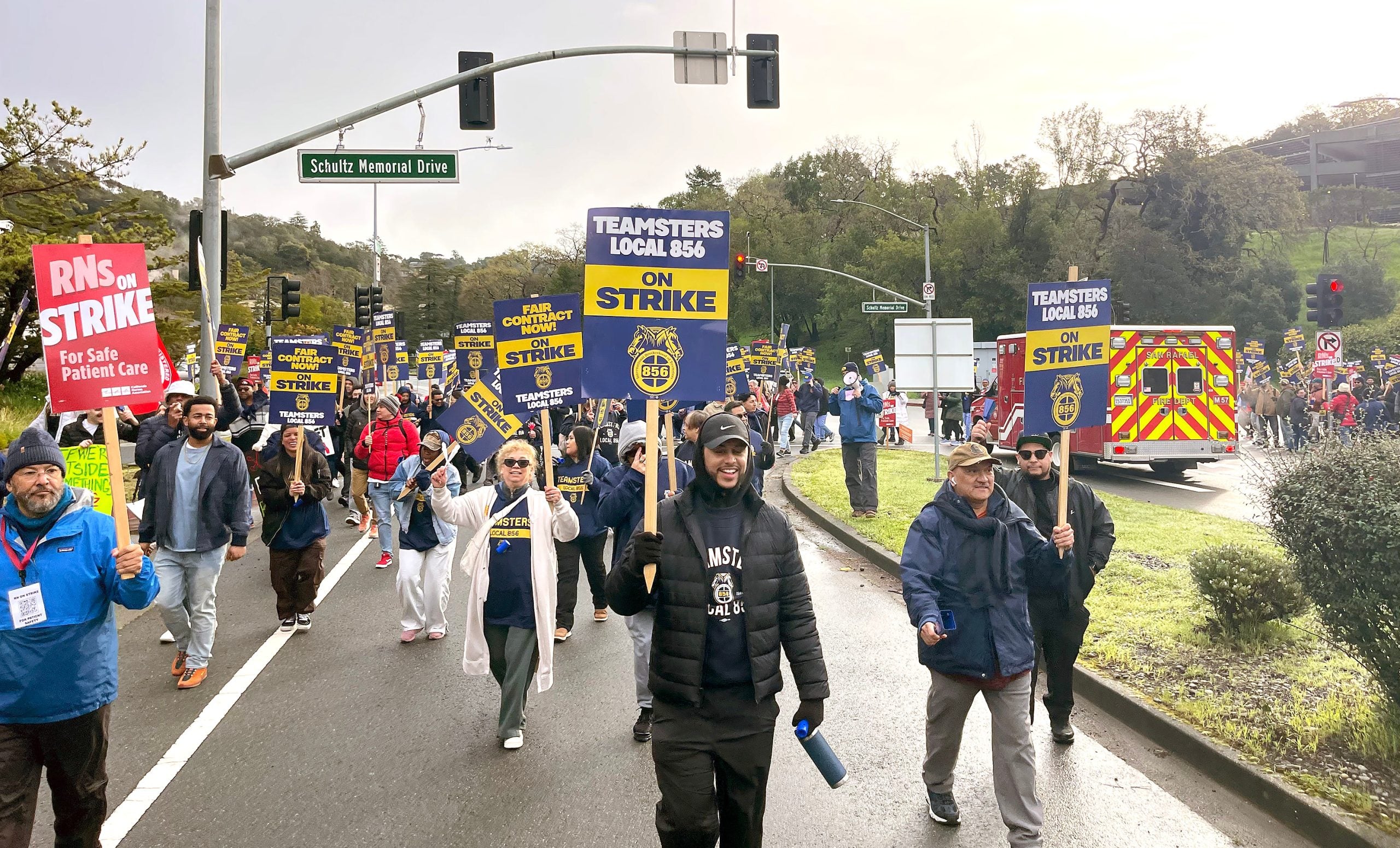 Image for article: ‘This is an outrage’: MarinHealth workers, nurses strike over health care, living costs