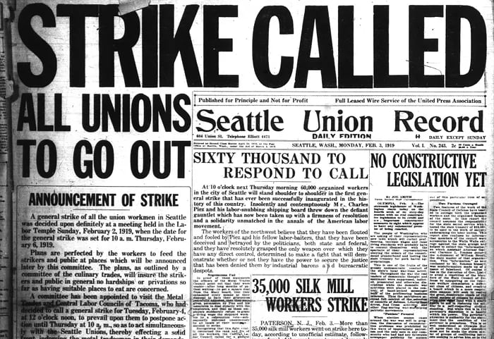 Image for article: Remembering the 1919 Seattle General <b>Strike</b> - The Stranger