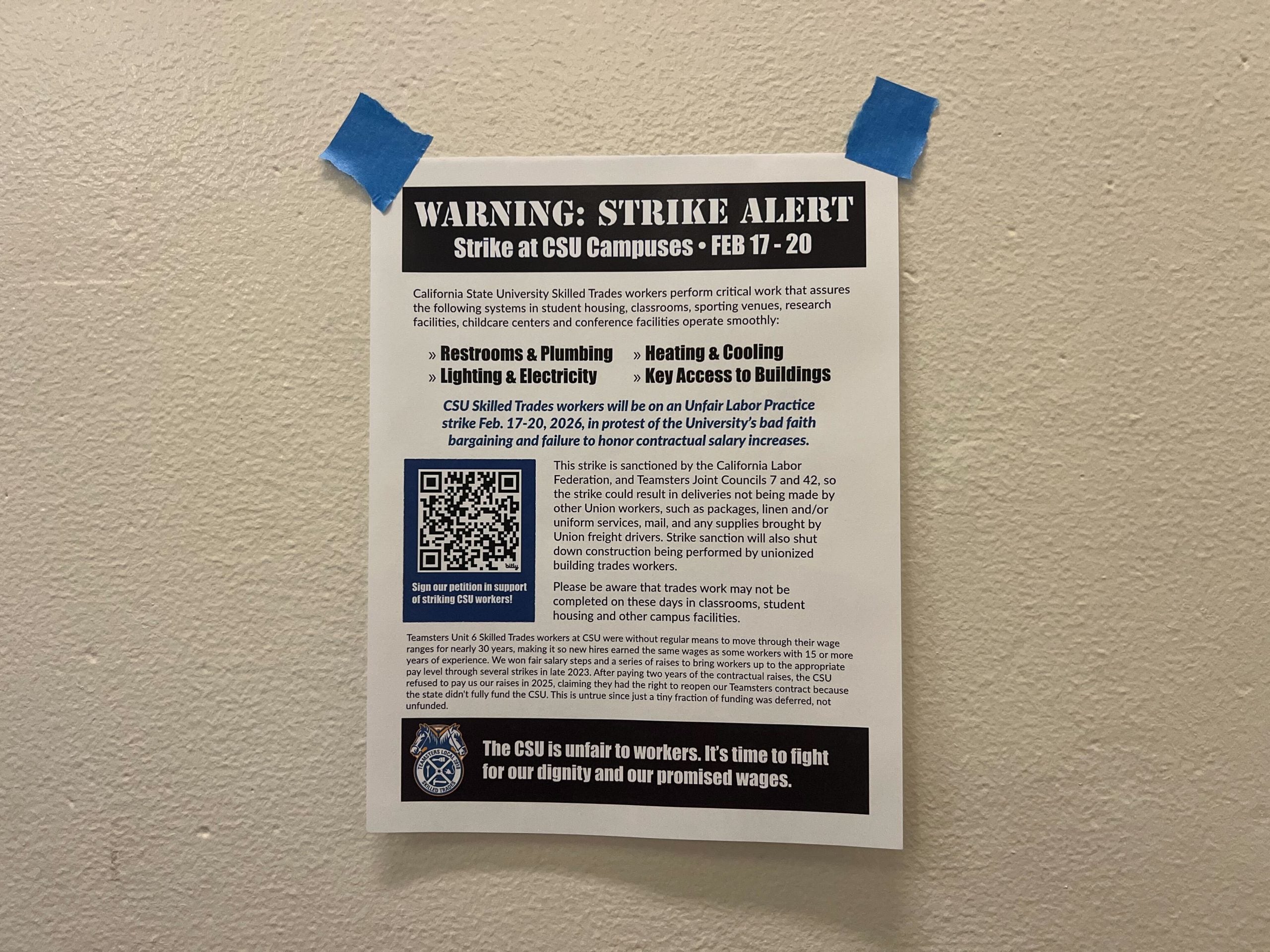 Image for article: Cal Poly skilled trade <b>workers</b> to <b>strike</b> following CSU salary disputes - Mustang News