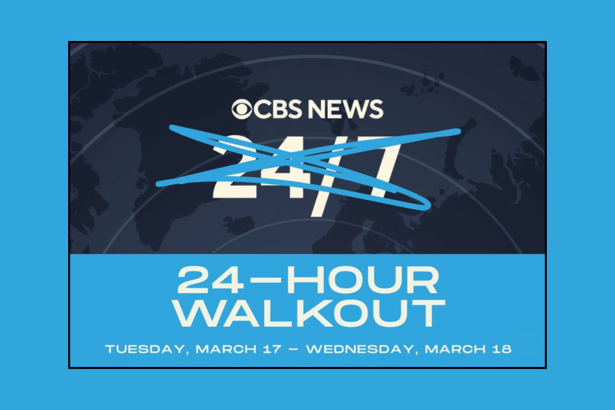 Image for article: NewsGuild-CWA stands in solidarity with striking CBS News 24/7 workers | The NewsGuild - TNG-CWA