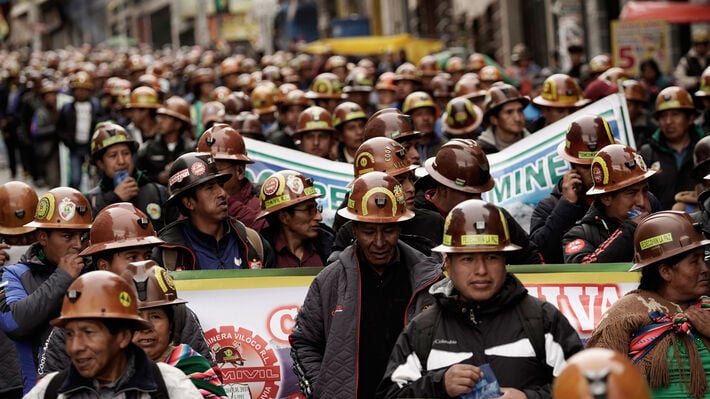 Image for article: PAME expresses its solidarity with the striking workers of Bolivia