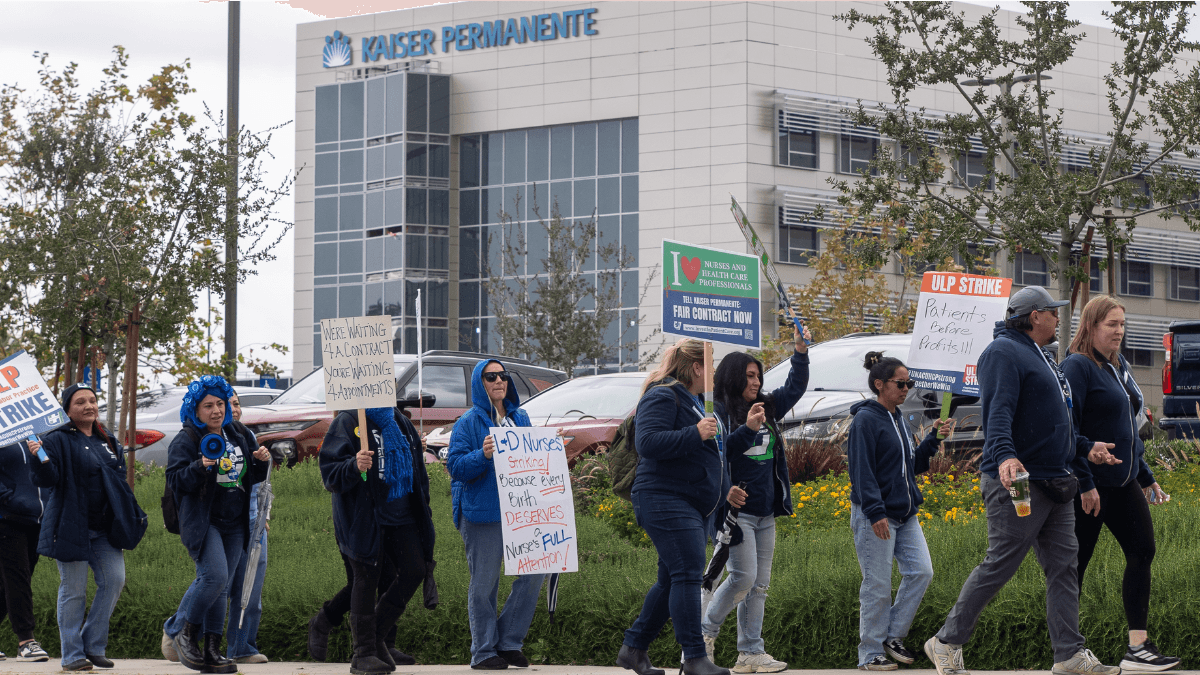 Image for article: Kaiser Permanente Nurses Return To Work After Monthlong Strike