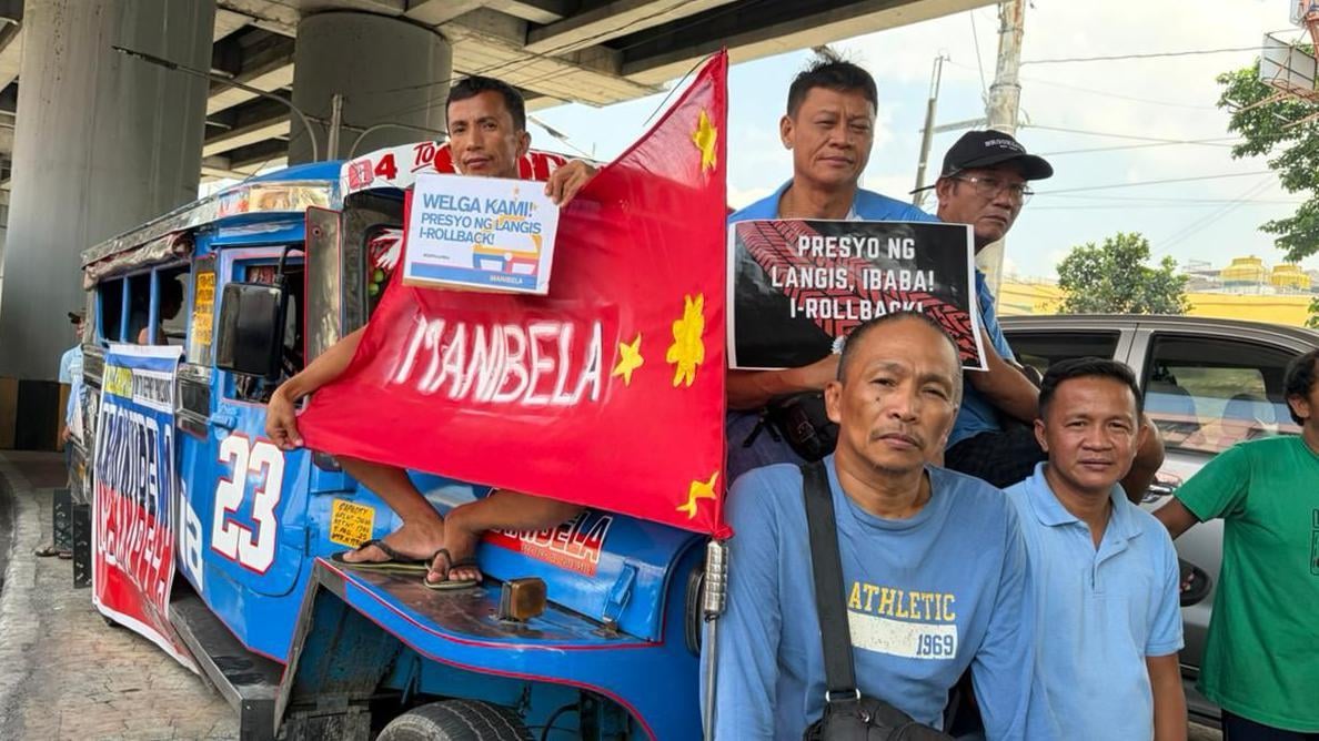 Image for article: 'We are being choked': Philippines transport <b>workers strike</b> over fuel costs