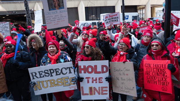 Image for article: Largest nurses <b>strike</b> in New York City history ends as holdout <b>workers</b> ratify contract