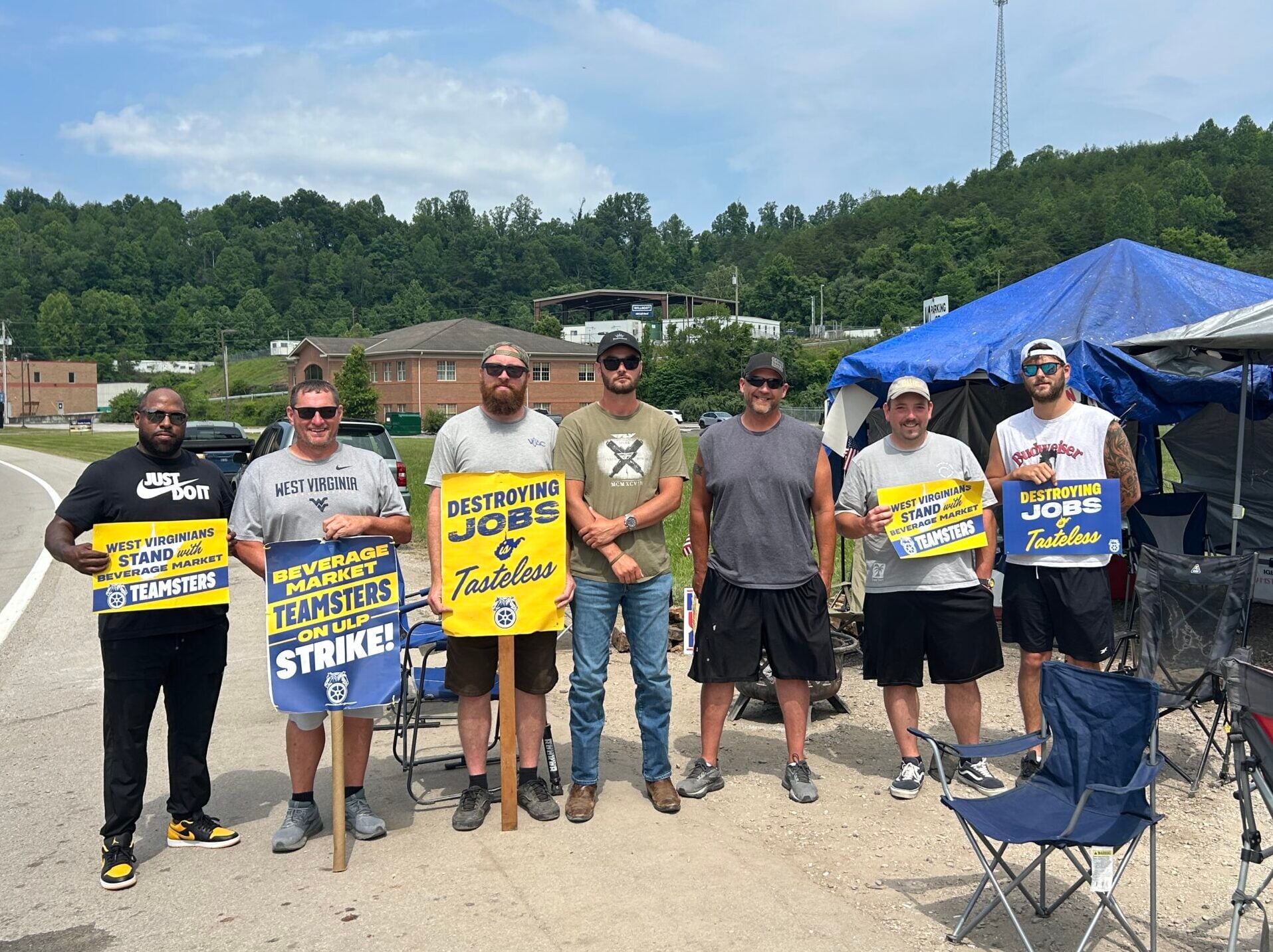 Image for article: Teamsters Local 175, <b>striking workers</b> at The Beverage Market continue raising awareness ...