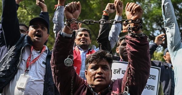 Image for article: How Modi’s policies and India’s monopolists are weakening labour power – and democracy