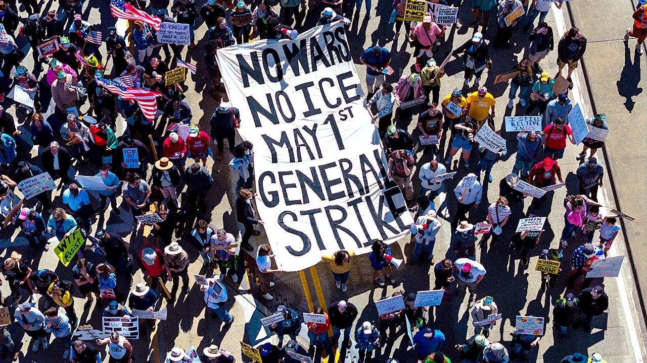 Image for article: May Day protests to take place Friday as agitators across the US push 'Workers Over Billionaires' motto