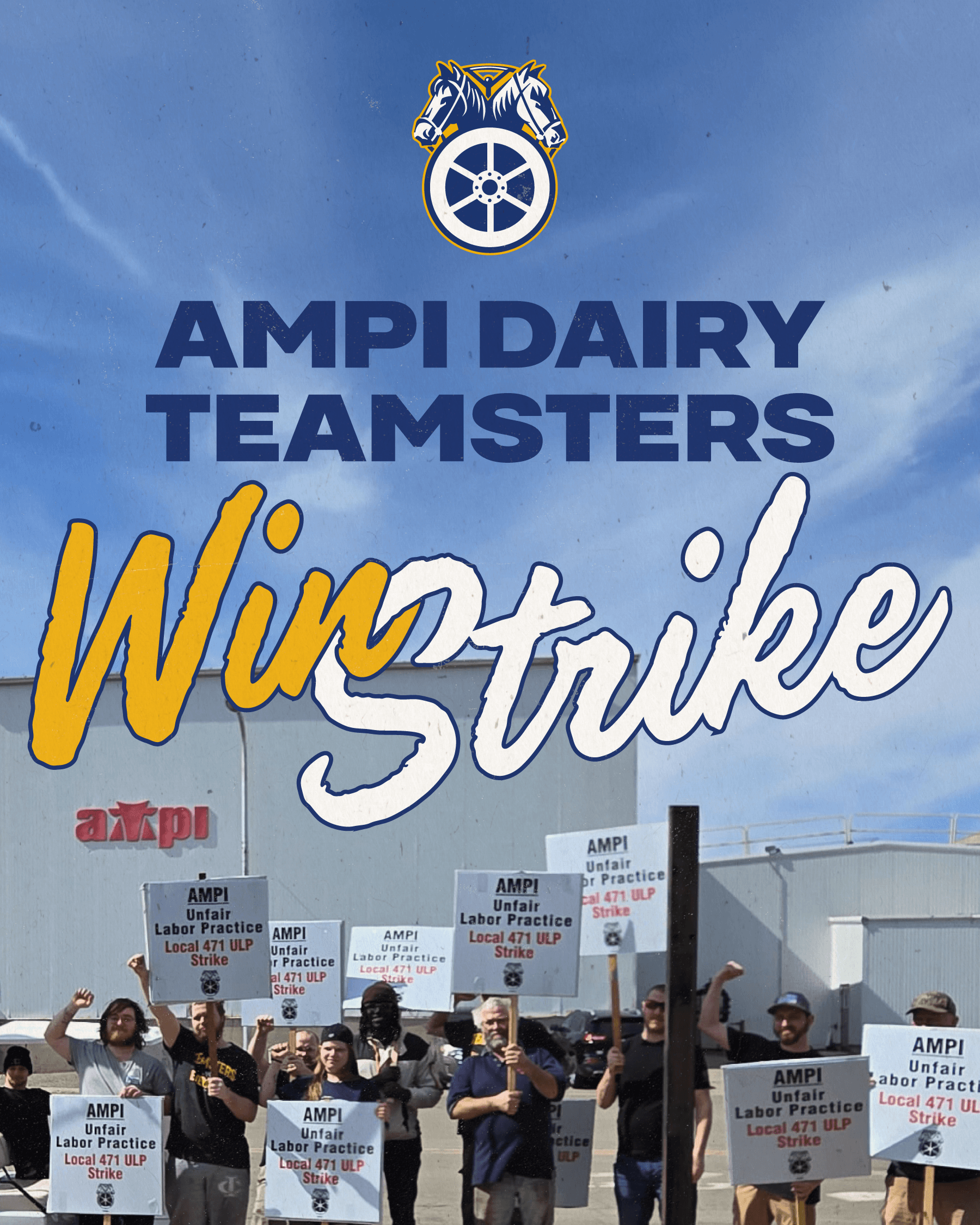 Image for article: Minnesota Teamsters Win <b>Strike</b> at AMPI Dairy