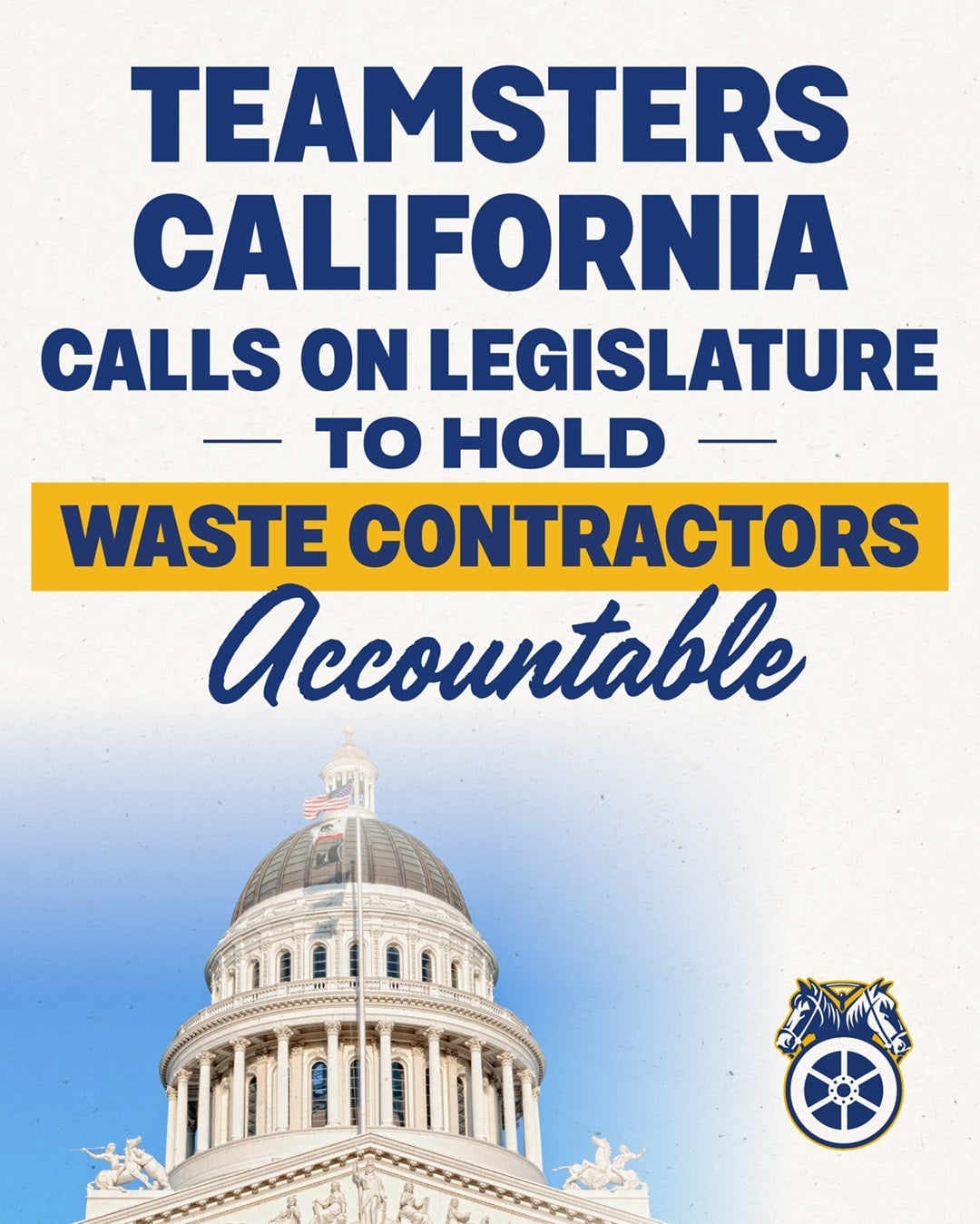 Image for article: Teamsters California Calls for SB 1371 Passage to Hold Waste Contractors Accountable
