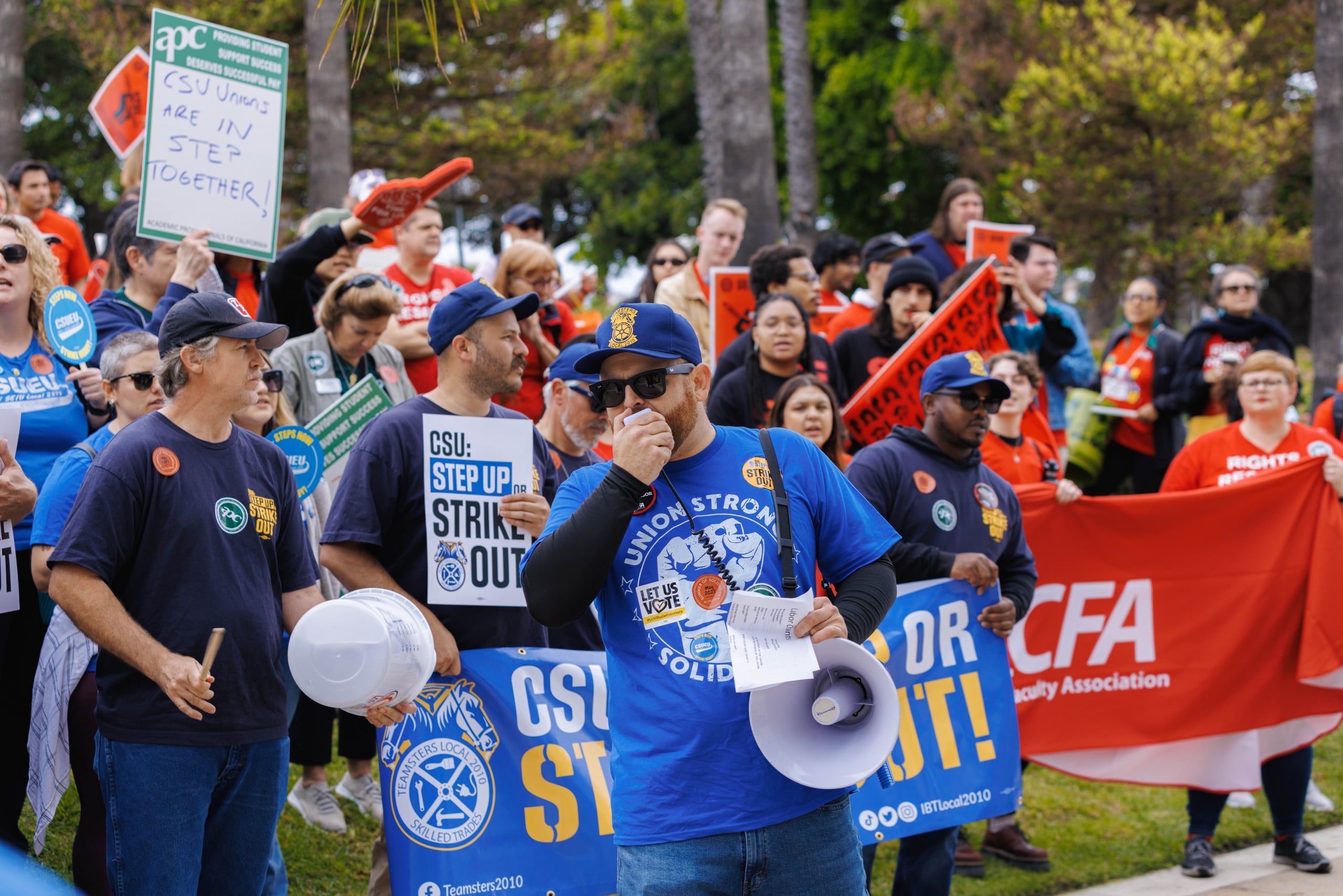 Image for article: Hold the Line! Teamsters Local 2010 <b>Strike</b> Begins Tuesday - California Faculty Association