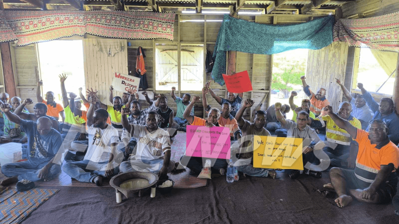 Image for article: Yaqara <b>workers strike</b> over $5 hourly rate - FBC News