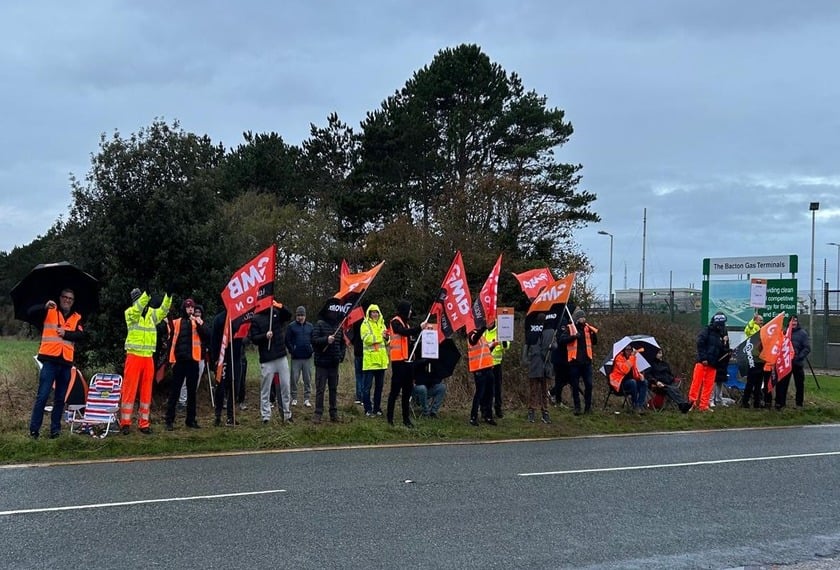Image for article: Shell Bacton Gas Terminal workers vote to renew strike action