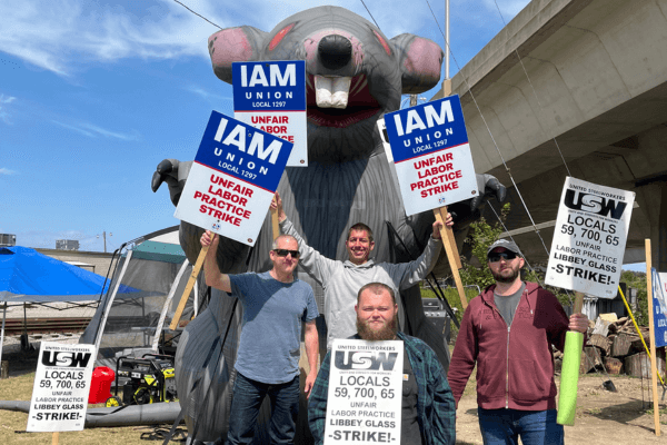 Image for article: IAM Union Members at Toledo’s Libbey Glass End 18-Week Strike with Strong Ratified Contract