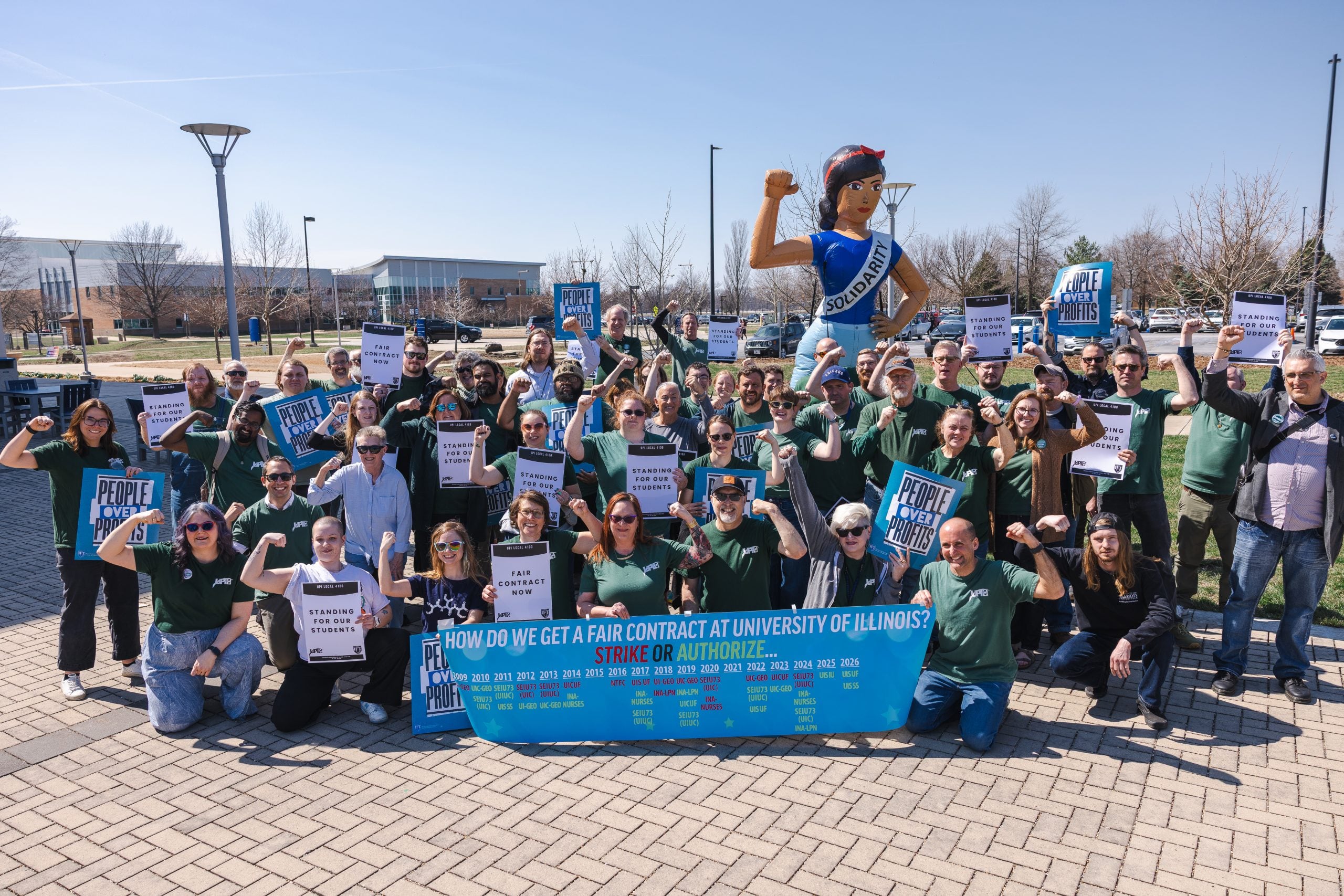 Image for article: UIS faculty and service workers vote to authorize strike