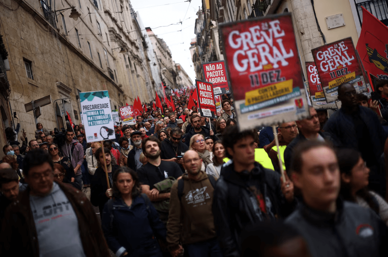 Image for article: In Photos: Workers in Portugal Stage General Strike to Protest Reactionary Labor Reforms