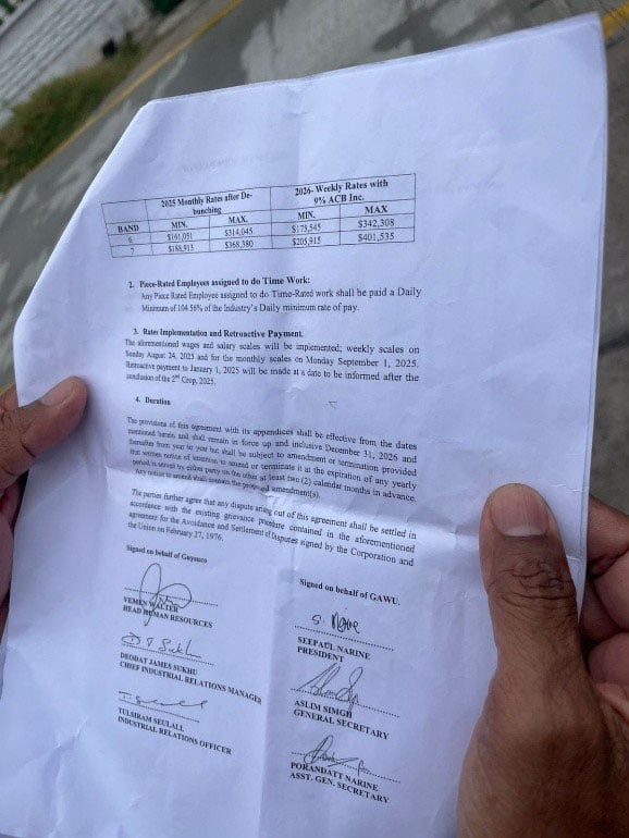 Image for article: Uitvlugt Estate workers strike over unpaid retroactive wages, staffing concerns