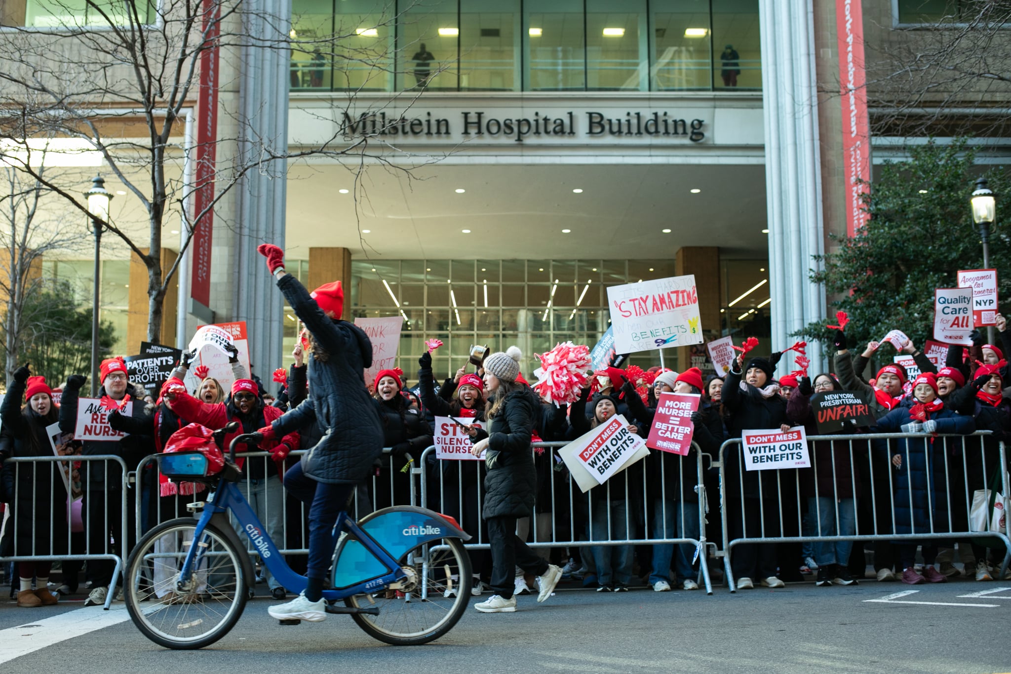Image for article: Thousands of Nurses Strike at Three NYC Private Hospitals as Bargaining Stalls