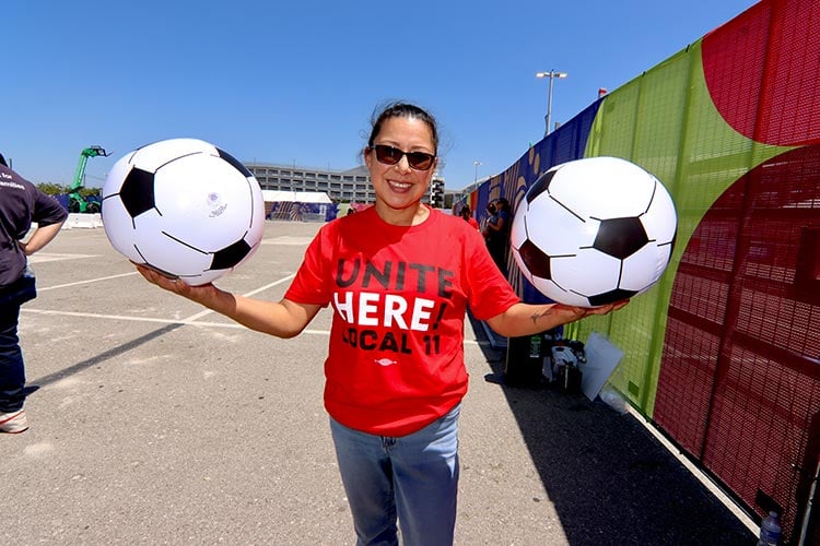 Image for article: BREAKING NEWS: DAYS BEFORE WORLD CUP, SOFI STADIUM WORKERS WIN HISTORIC CONTRACT — AND RESERVE THE RIGHT TO STRIKE IF ICE THREATENS SAFETY