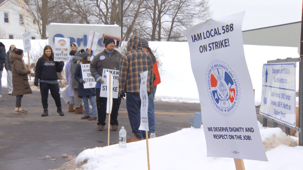 Image for article: <b>Workers strike</b> at Garlock Sealing in Palmyra for better wages and conditions - WHEC.com