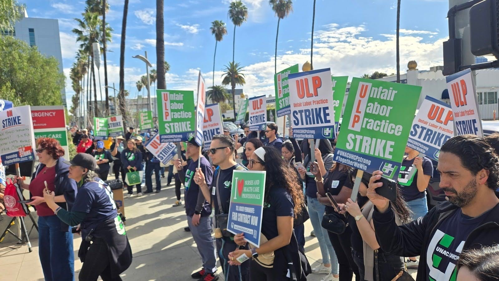 Image for article: Kaiser Permanente Health Care <b>Workers</b> 'Walk Off The Job In Historic <b>Strike</b>'