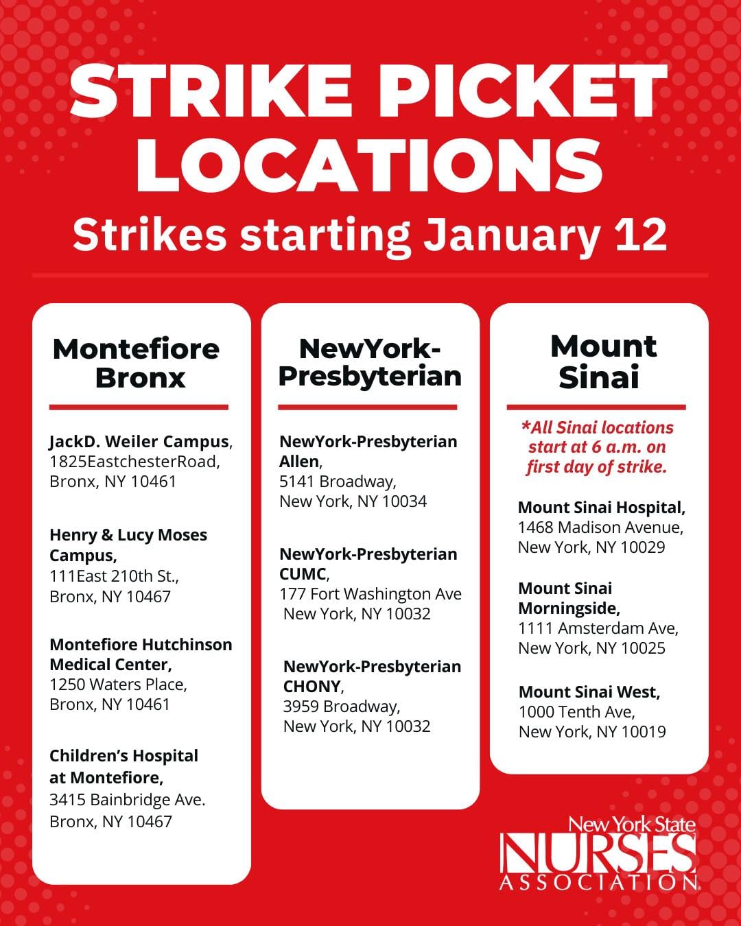 Image for article: NYSNA Nurses’ ‘Strike Looms’ As The Union & Major New York City Hospitals ‘Fail To Reach New Contract Deals Before A Midnight Deadline’