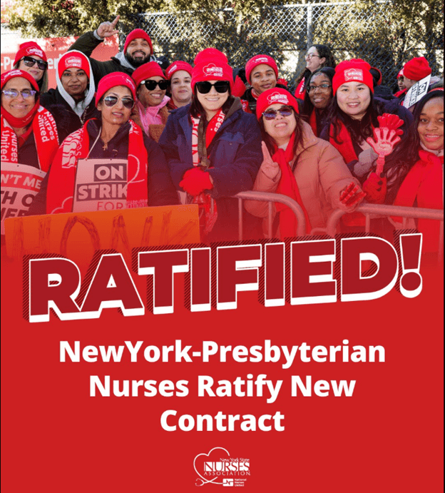 Image for article: 'After 41 Days, Historic New York City Nurse <b>Strike</b> Is Over' - WNY Labor Today
