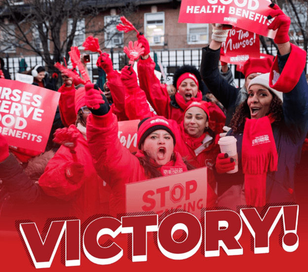 Image for article: NYSNA Victory: Nurses At Montefiore, Mount Sinai Hospital & Mount Sinai Morningside And West ‘Reach Tentative Contract Agreements To End Four-Week Strike’