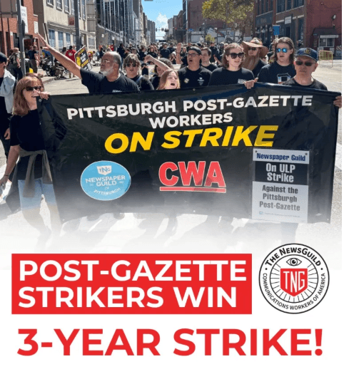 Image for article: Pittsburgh Post-Gazette Strikers 'Win Three-Year <b>Strike</b>' - U.S. 3rd Circuit Court Of Appeals ...