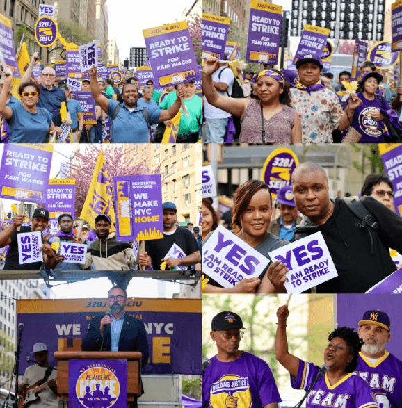 Image for article: 32BJ SEIU Members Authorize Strike Of 34,000 New York City Residential Building Service Workers