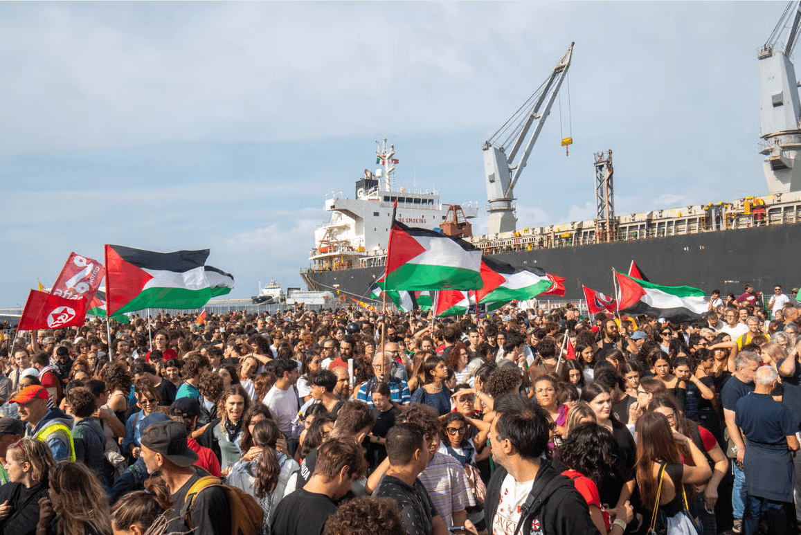 Image for article: Dockworkers in Mediterranean ports call Feb. 6 antiwar strike