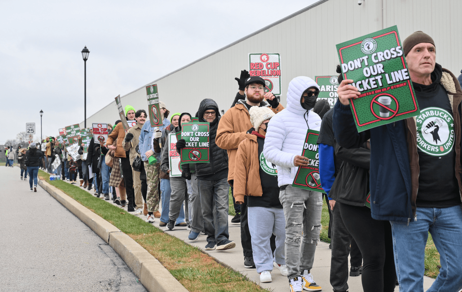 Image for article: Starbucks Workers United: The Red Cup Rebellion expands: New wave of union baristas join longest ULP strike in Starbucks history as allies, customers back their fight