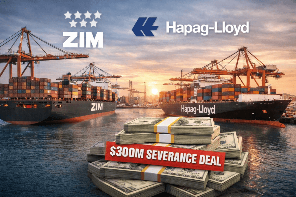 Image for article: Zim <b>strike</b> ends after $300m severance deal with Hapag-Lloyd - Container News