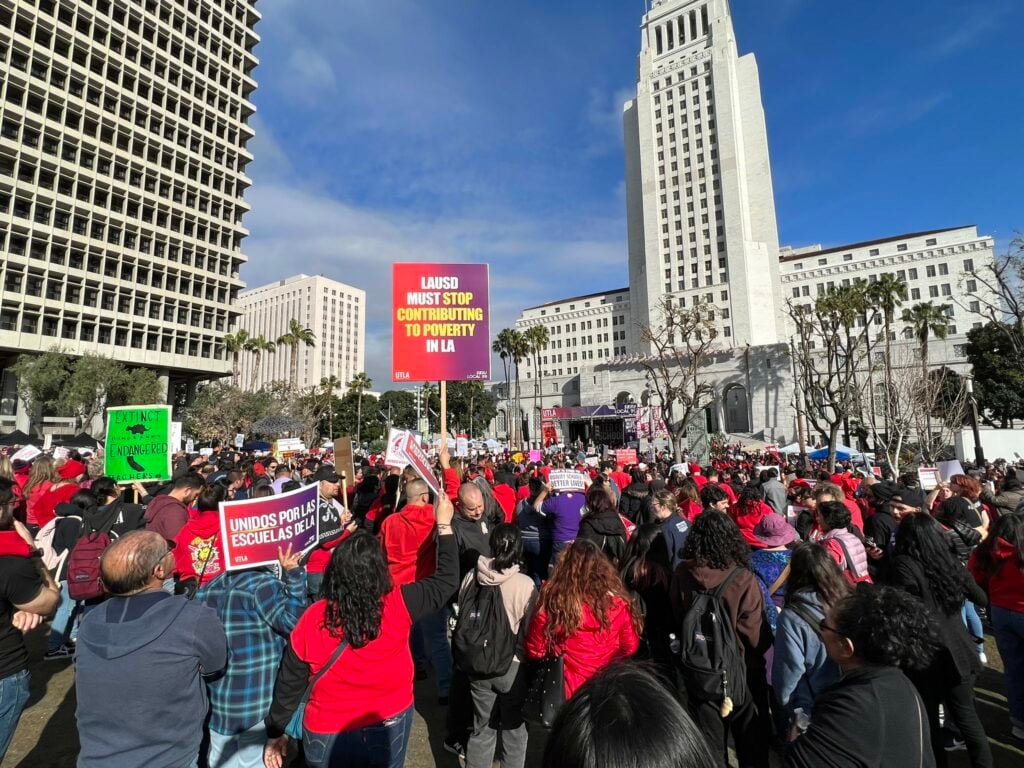 Image for article: Anxiety, trepidation and planning as Los Angeles Unified faces its third major strike in seven years