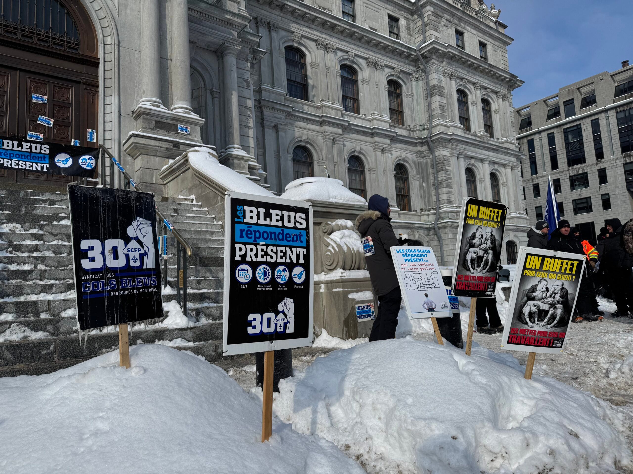 Image for article: Blue collar workers on strike for first time in 17 years