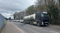 Image for article: NI fuel protesters 'stand in solidarity' with Irish counterparts