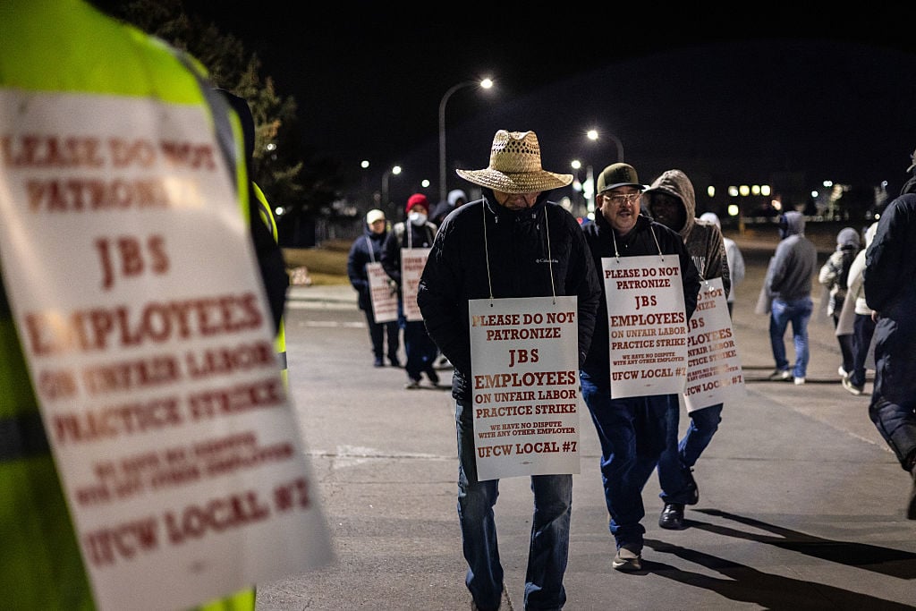 Image for article: Thousands of Colorado Meatpacking Workers Are on Strike