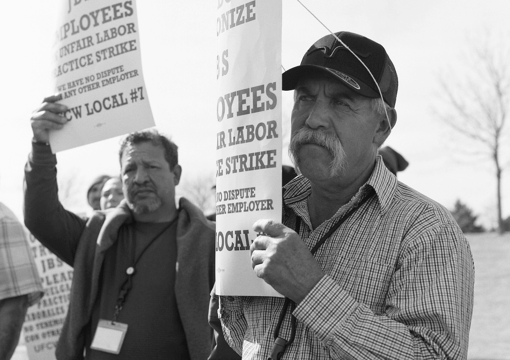Image for article: The Biggest US Meatpacking Strike in 40 Years Is Still On