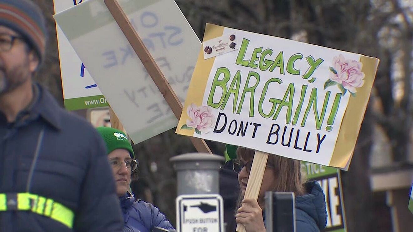 Image for article: <b>Striking</b> health care <b>workers</b> reach tentative agreement with Legacy Health - KATU